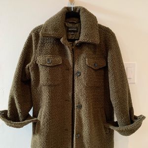 Something Navy Army Green Shacket in XS - great condition